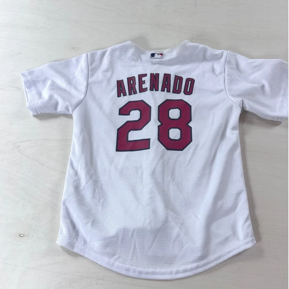 Nike‎ St Louis Cardinals Nolan Arenado 28 Toddler Baseball Jersey White 4T